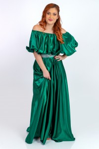 rochie charm verde 